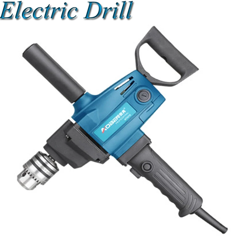 1200W Electric Drill Multi-function Aircraft Drilling High Power Mixer Paint Mixing Household Power Tools AT3215A