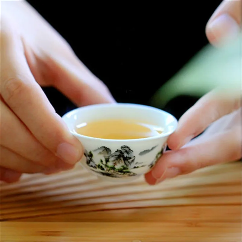 Чайный набор Gong fu cha керамическая чашка для Фунг фу ситечко заварочного чайника