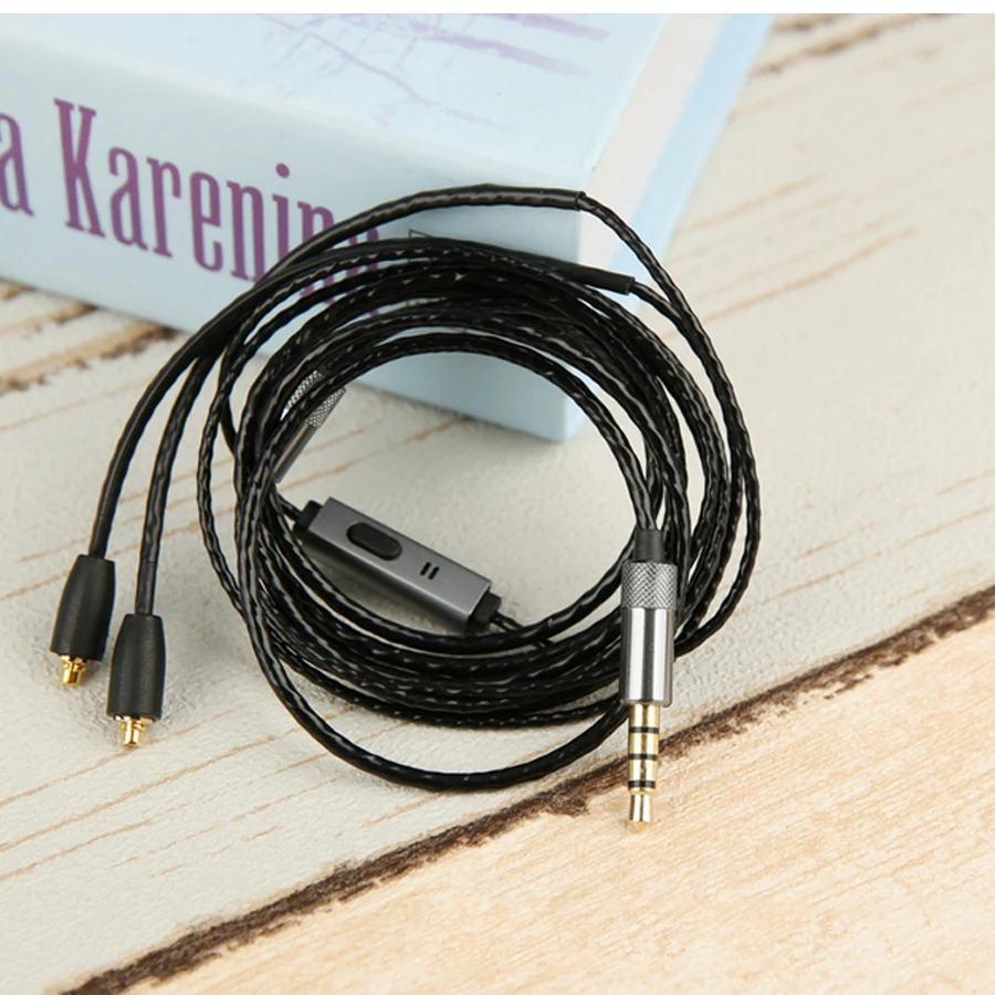 MMCX кабели для Shure SE535 SE215 SE846 Sennheiser ie8 ie80 Twist кабель наушников HiFi провод W4R UE TF10