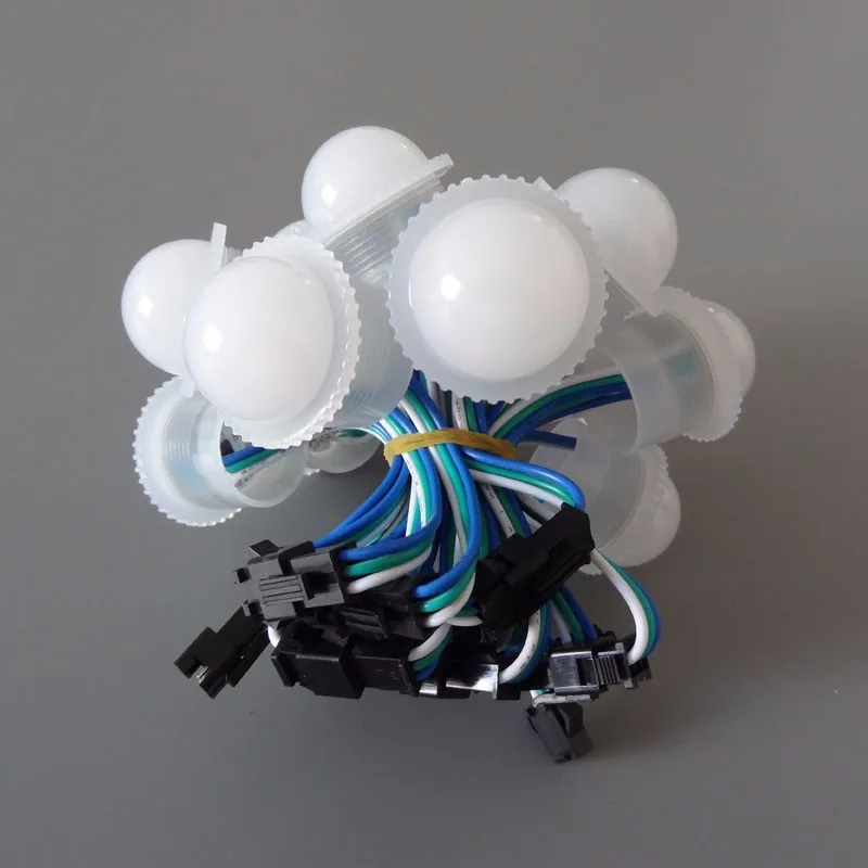 Светодиодный пиксельный модуль WS2811 26 мм 3 светодиода 5050 SMD RGB вход 12 В постоянного