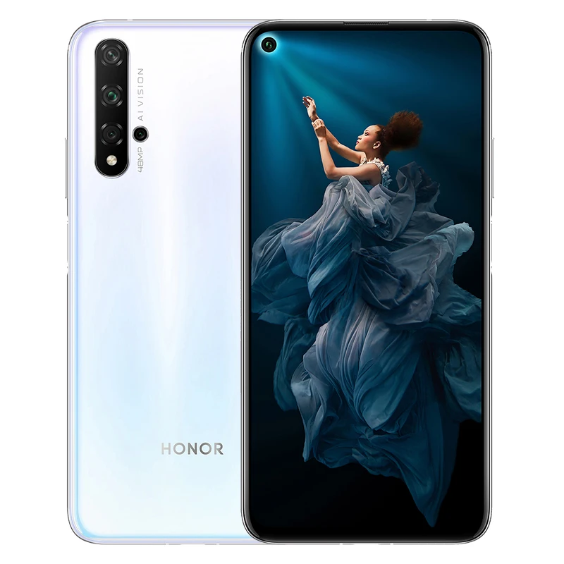 Honor 20 6 26 "полноразмерный экран Android 9 Поддержка NFC 5 камер 2340*1080 Восьмиядерный 3750