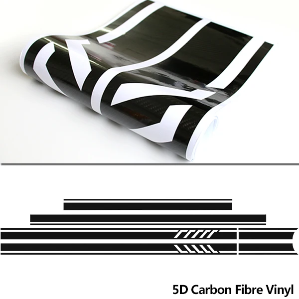 5D Carbon black Edition 1 Стиль крышу капот боковые полосы наклейка наклейки для Mercedes Benz W117 C117 X117 CLA45 AMG черно-белый/5D углерода - Название цвета: 5D Carbon black