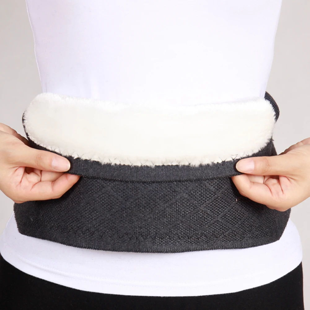 2019 зимний Регулируемый Поясничный поддерживающий пояс с кашемировой
