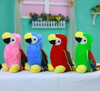 children simulation colorful parrot plush toys cartoon long tail stuff dolls for girls boys kids birthday gifts