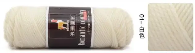 1 Milk White 500 г/лот цветная толстая пряжа для вязания детей, шерстяная пряжа для ручного вязания 500 г/лот Альпака шерстяная пряжа - Цвет: 1 Milk White