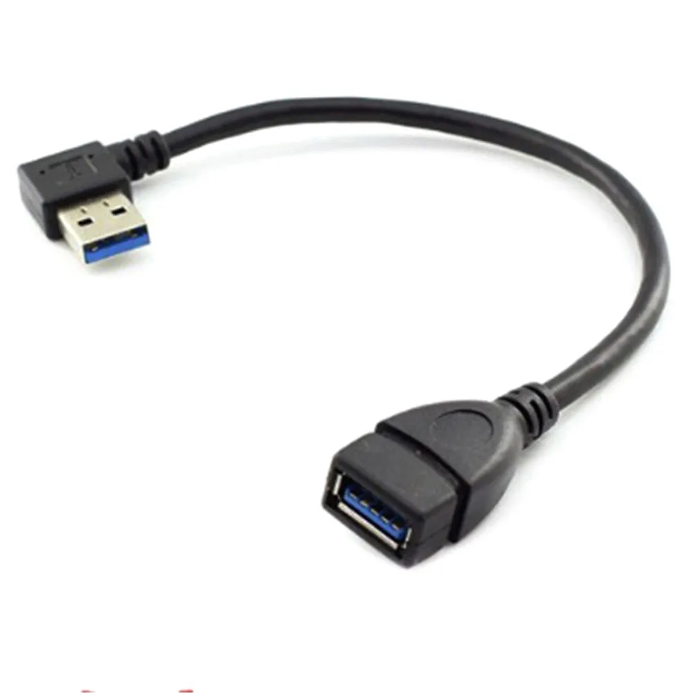 1 шт. угол 90 градусов USB 3 0 правый/левый вверх/вниз удлинитель адаптер Папа-мама