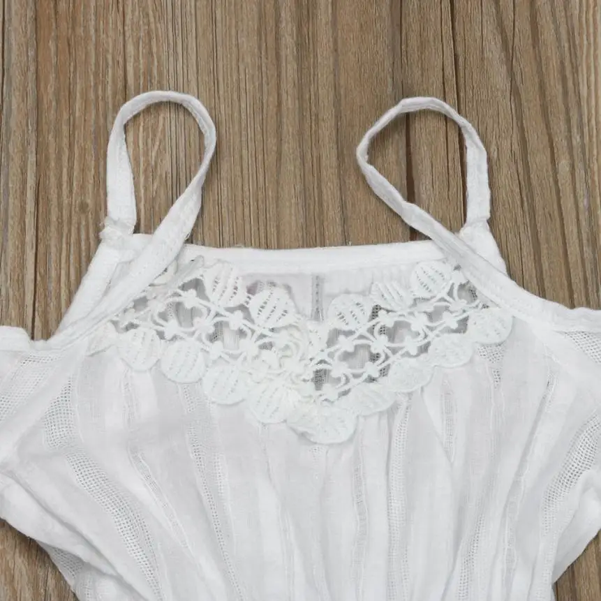 2017 beachwear girl dress white lace kids baby clothes summer dresses for weeding party Girls vestido infantil | Детская одежда и