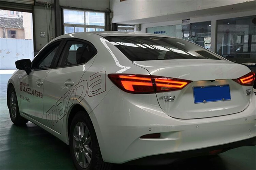 Автомобильная проблесковая 2 шт. для Mazda3 Axela хвост светильник s Mazda 3 M3 светодиодный фонарь светильник светодиодный задний фонарь Certa хвост светильник