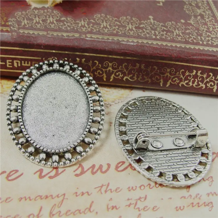 

Винтажная римская брошь овальной формы 25*18 мм, основа, пустая брошь, кабошон, оправа, античное серебро, ювелирные изделия «сделай сам», отделка, новинка, 10 шт., 3014A