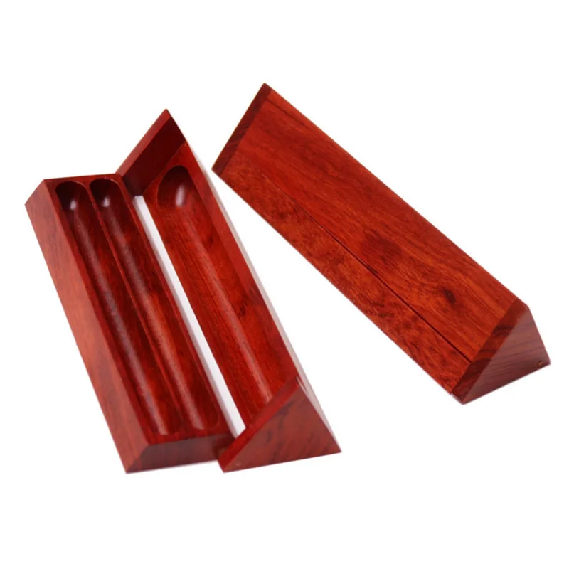 Высоко Класс двойной паз Палисандр Ручка подарка коробка и шариковая ручка