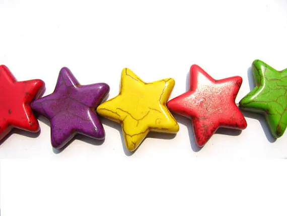 Лидер продаж-15 мм черный струйный бирюзовый ручной резной в виде звезды бусины