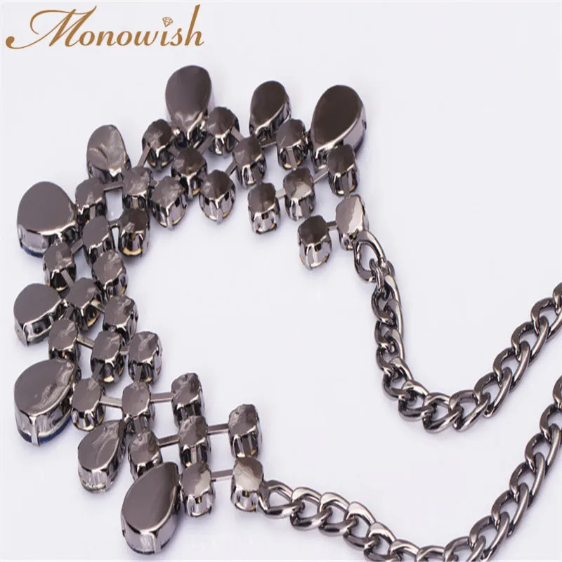 Monowish новый ретро капли воды Короткое декоративные Цепочки и ожерелья высокого