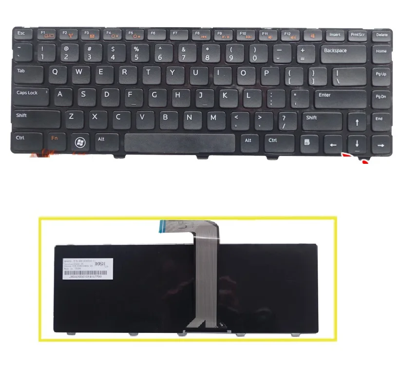 SSEA Новая Клавиатура США для Dell INSPIRON 14R N4110 M4110 N4050 M4040 M5040 M5050 N5040 N5050 N4410 M411R VOSTRO 3450 3550