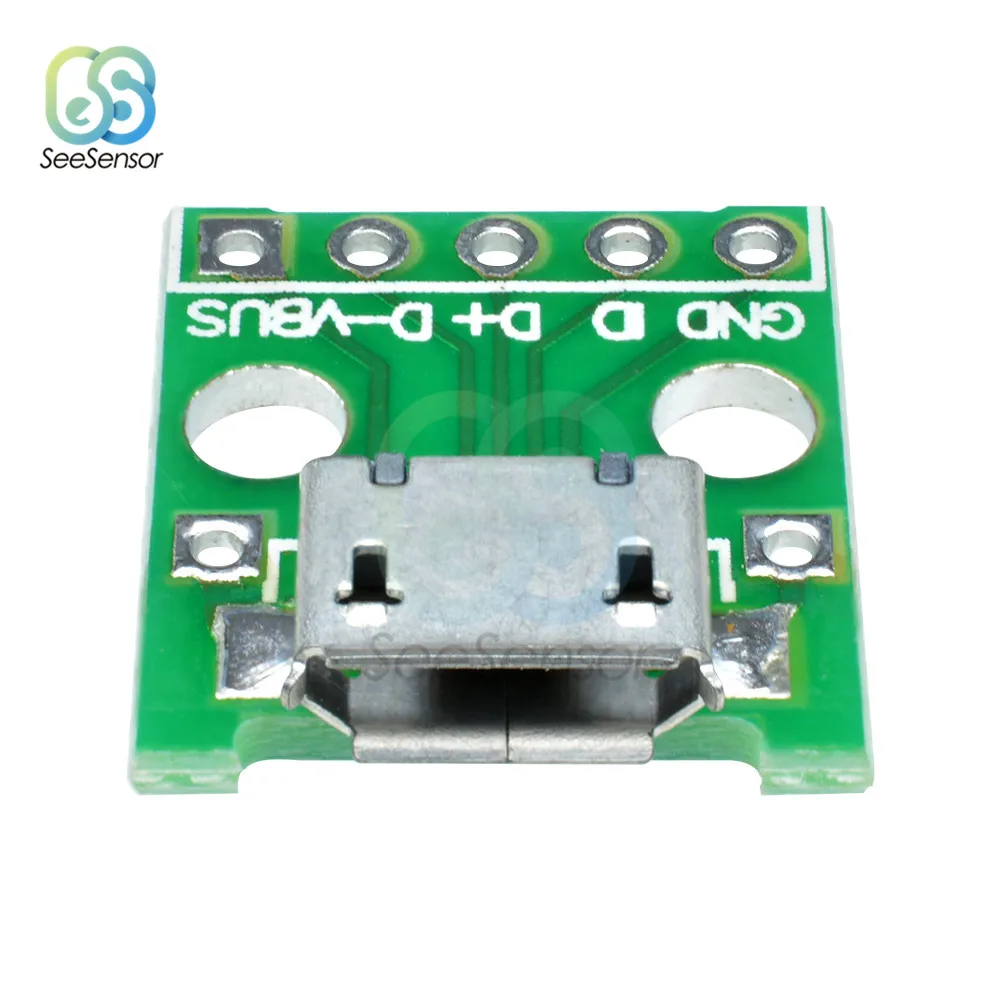 5 шт. адаптер MICRO USB Для DIP-адаптера 5-контактный разъем для женской платы детали