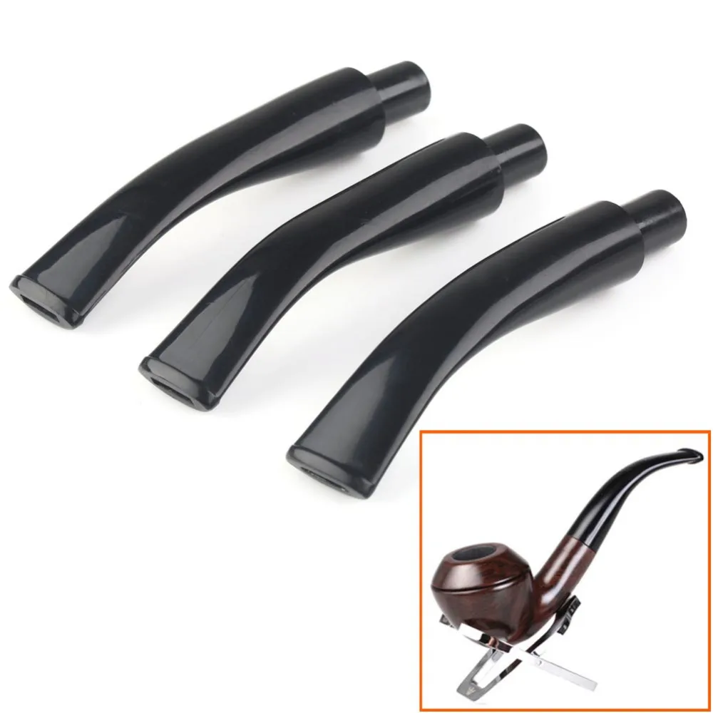 Новый 3 x Эбонит вулканизаты мундштук стволовых для табака курительная труба GZ04|for