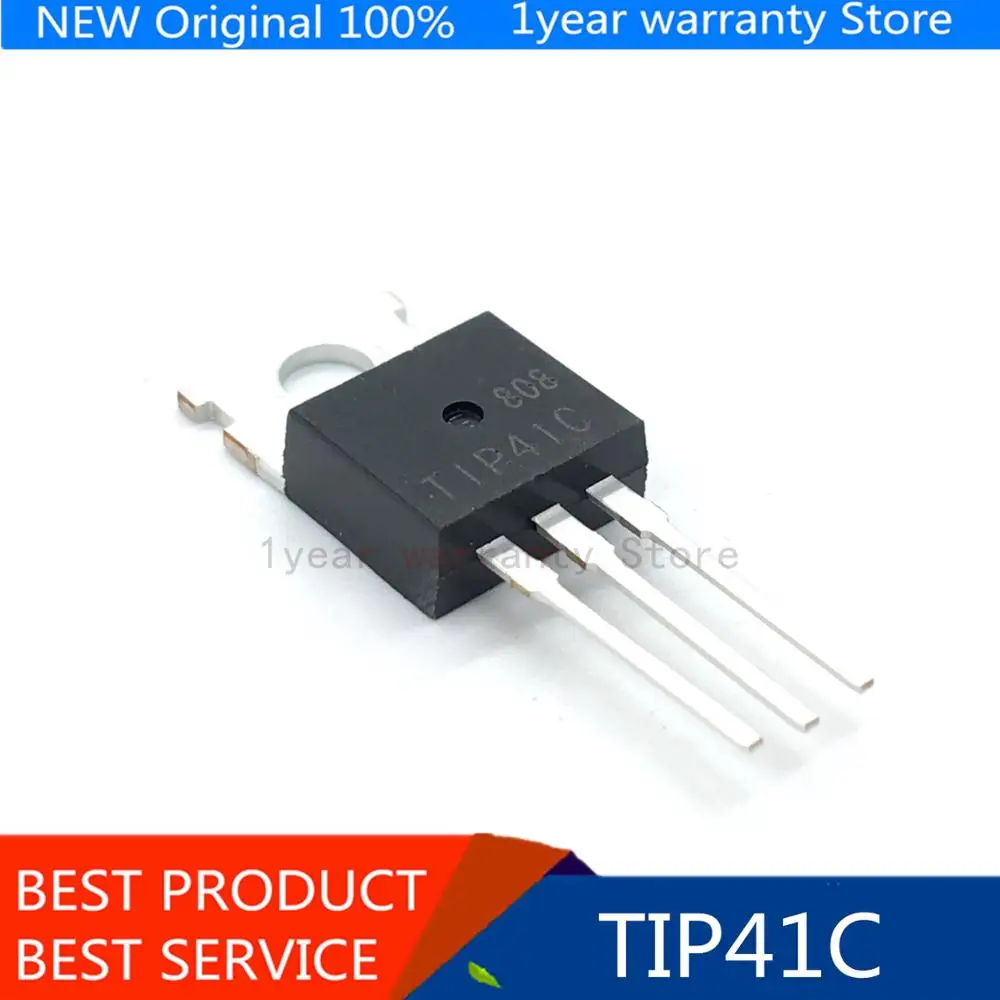 

10pcs free shipping TIP41C TIP41 TO-220 Bipolar Transistors - BJT 6A 100V 65W NPN new original