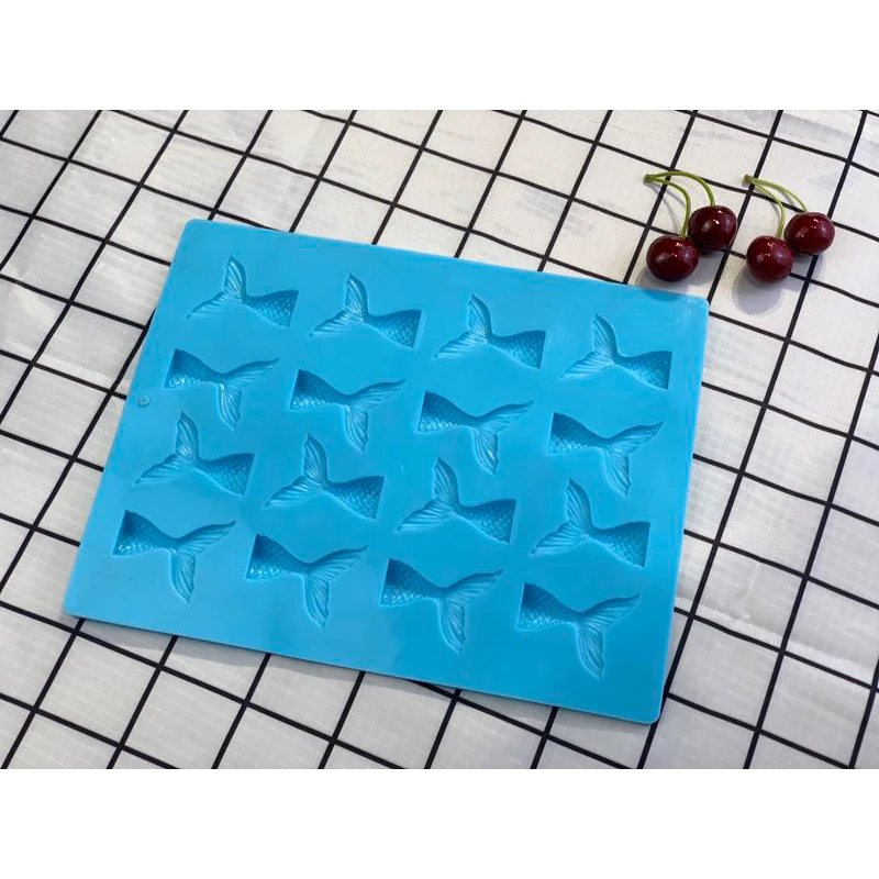 5 видов 3d силиконовая форма в виде хвоста русалки DIY Сахар ремесло помадка торт плесень шоколадная форма свадебный торт украшения инструменты