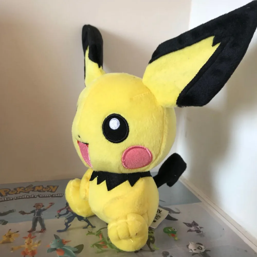 Плюшевые игрушки Pichu 23 см карманная детская Подарочная игрушка Детские