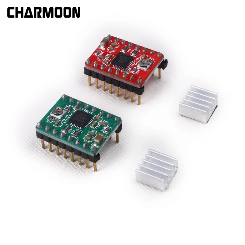 Детали для 3D принтера Reprap драйвер A4988 шагового двигателя с радиатором ramps 1