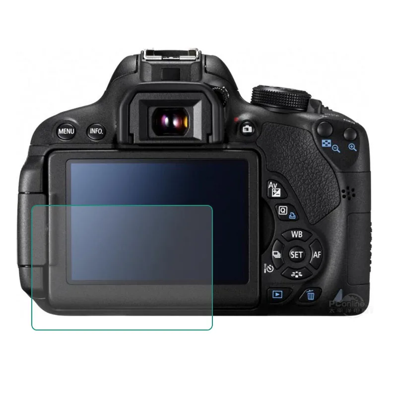 Tempered Glass Protector for Canon EOS 650D 70D 700D 750D 760D 77D 80D 800D 90D Rebel T4i T5i T6i T7i LCD Screen Protective Film