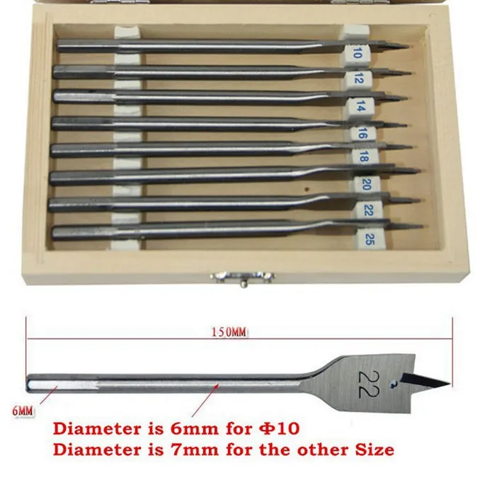 2016 Новинка Мощность инструменты 8 шт Высококачественный деревянный плоское