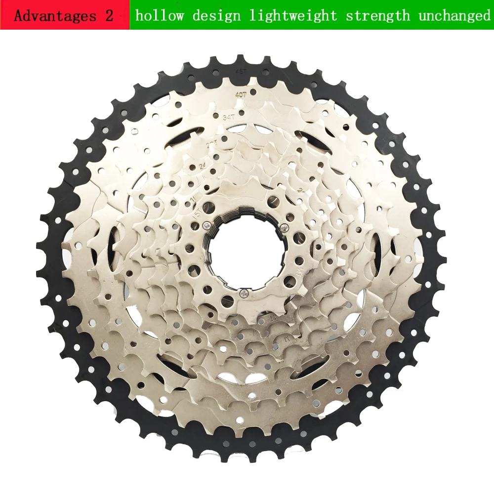 VXM маховик для велосипеда 11 46T 10 скоростей 10s широкий диапазон горного Кассетный