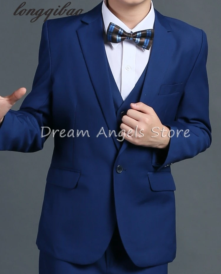 Костюм для мальчика (пиджак + жилет брюки галстук бабочка рубашка) приталенный