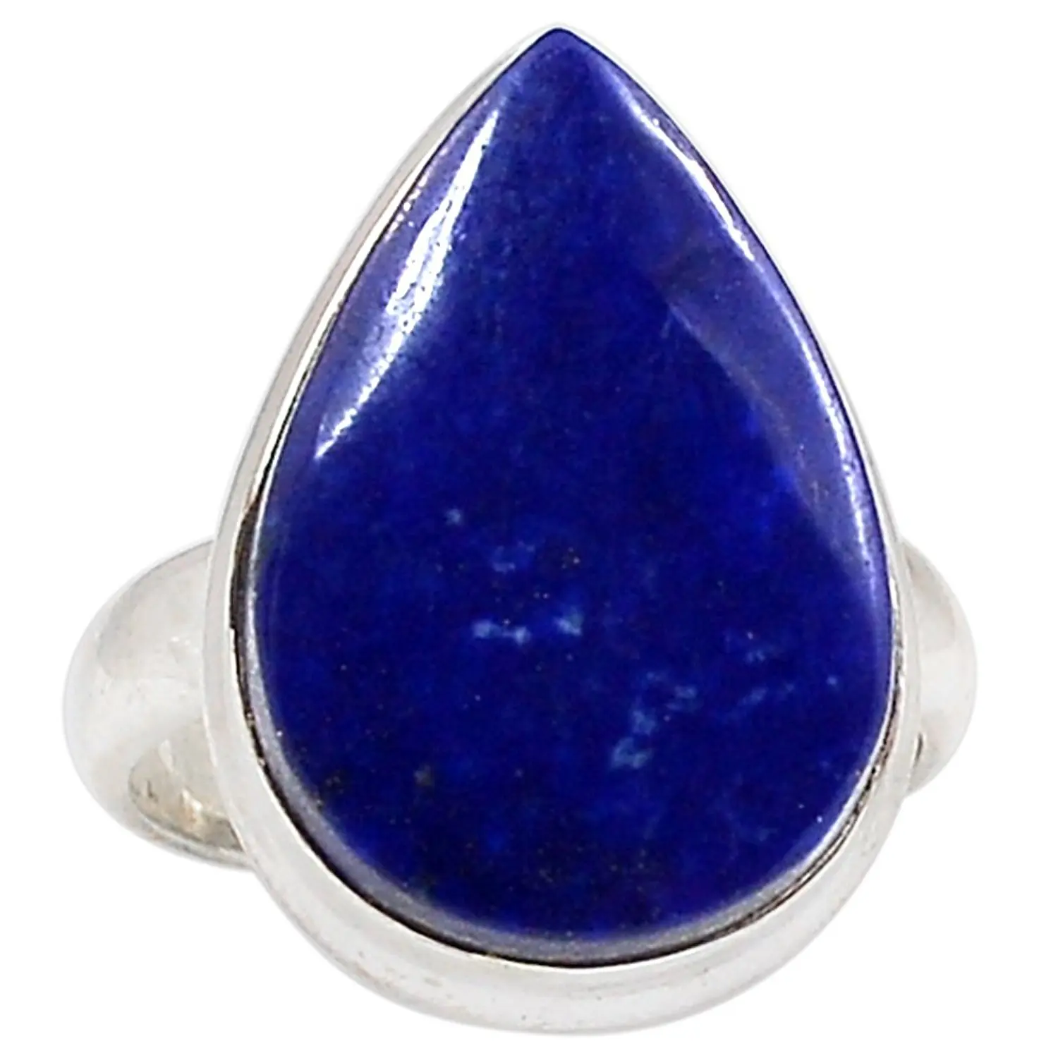 Lovegem Подлинная ляпис-лазурь кольцо 925 пробы серебро, Размеры: 8,25, AR2214