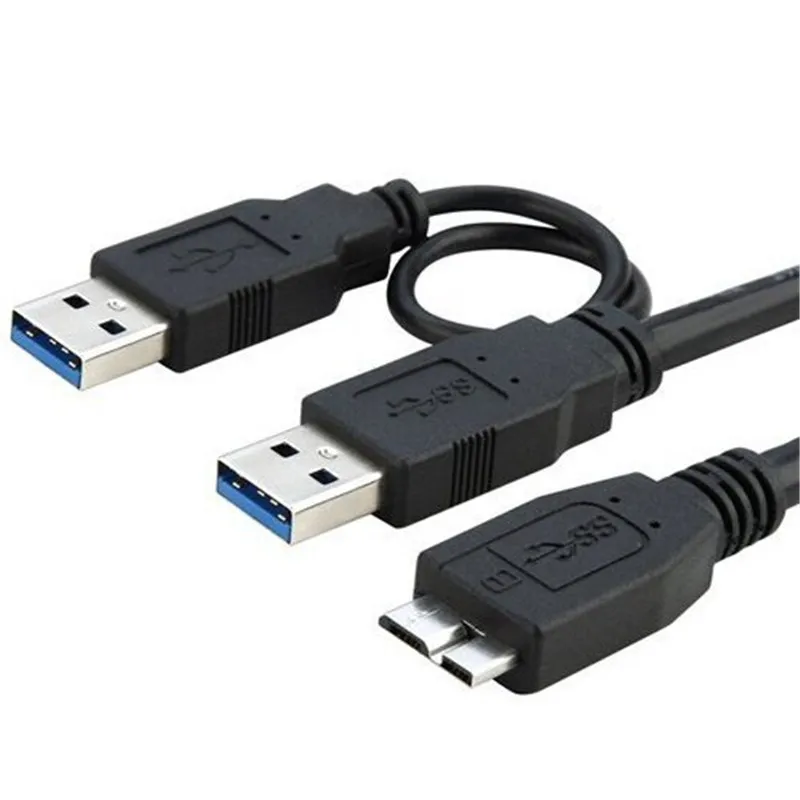 Кабель USB 3 0 Male Micro Y с дополнительной usb мощностью USB3.0 B адаптер кабель для жесткого