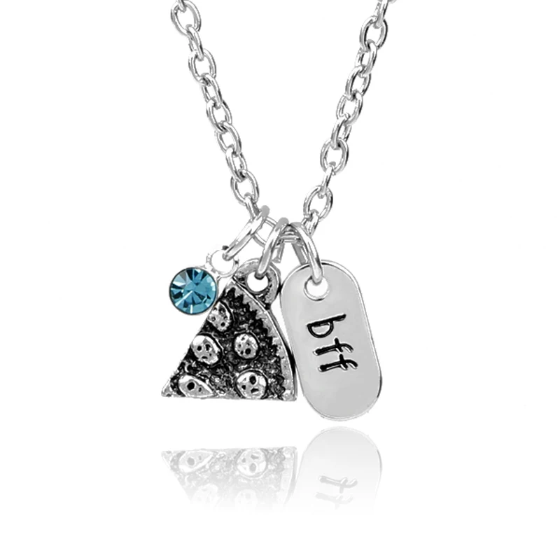 6 шт./компл. ожерелье BFF с гравировкой в виде букв амулеты надписью Best Friends Blue Lucky Bead