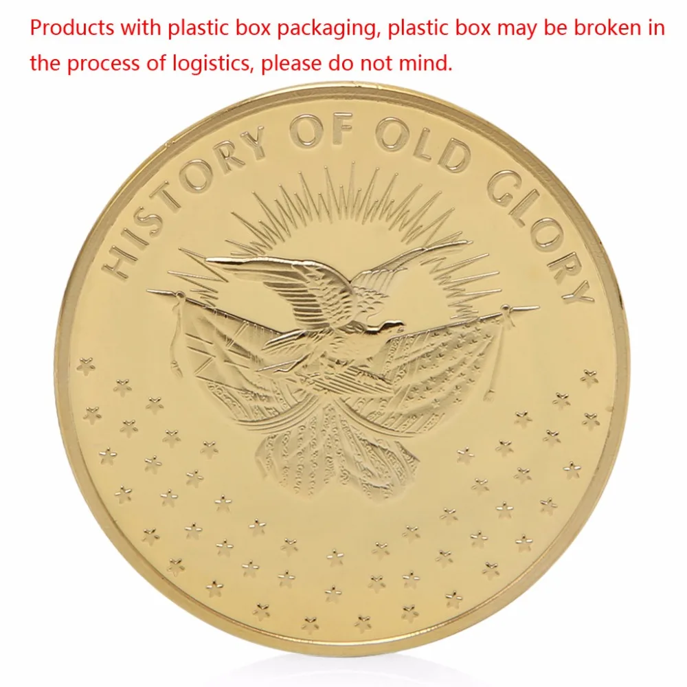 Памятные монеты Betsy Ross с золотым покрытием|history| |