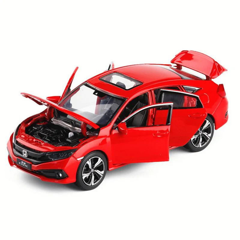 Автомобиль Honda Civic 1:32 игрушечный автомобиль из цинкового сплава металлический