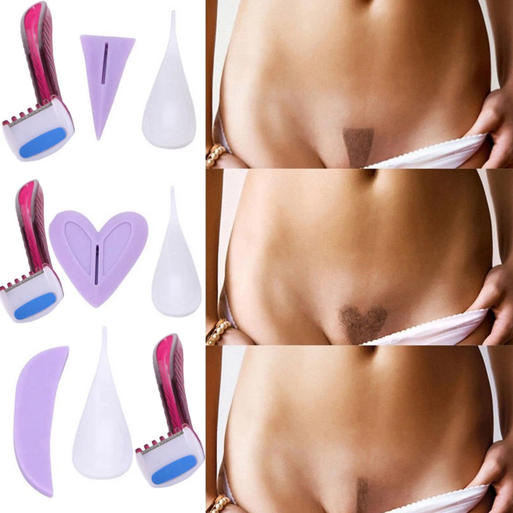 Privates Bikini Line Heart Triangle Trimmer Shaping Tool Razor Silicone Female Secret Shaving Stencil Intimate Pubic Sexy L0727 | Красота и