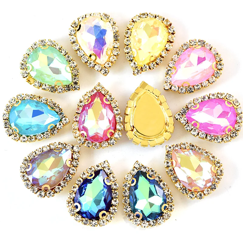 20 шт. новые цвета пришивные стразы с кружевными кристаллами мокко Красочные