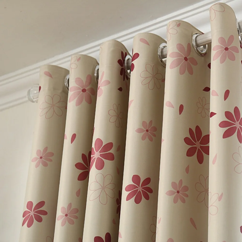 NAPEARL Floral Pastoral High Shading Blocking Curtain for Living Room Matched Gauze Voile Sheer Printed Decoration Quality Dapes | Дом и сад