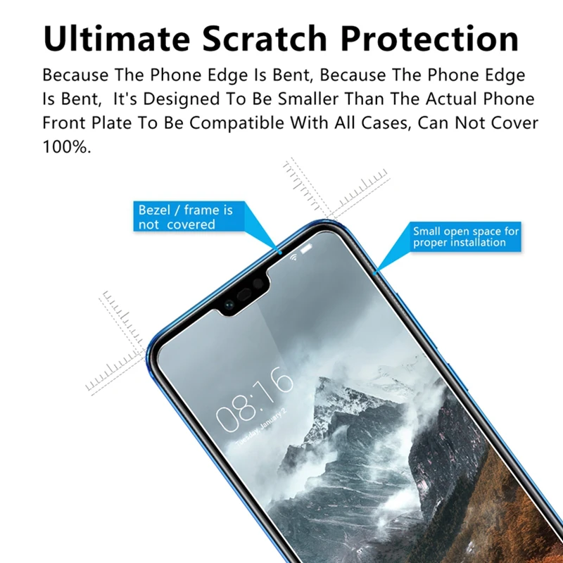 Премиум Закаленное стекло для Huawei Honor 10 p20 защита экрана 9H 2.5D Защитное P20 V10