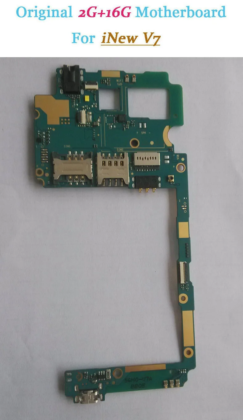 Б/у оригинальная материнская плата 2G RAM + 16G ROM для iNew V7 MTK6582 четырехъядерный 5 ''HD