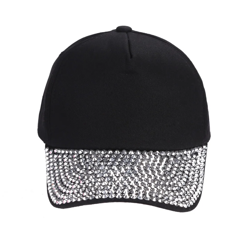 Женская новая модная бейсбольная кепка со стразами в форме лапы Snapback хлопковая