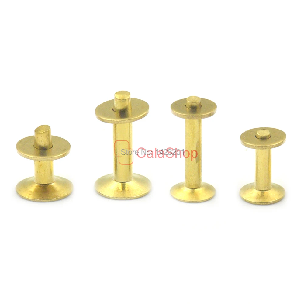 Латунные заклепки и заусенцы 20 шт./лот перманентные крепежные шайбы для