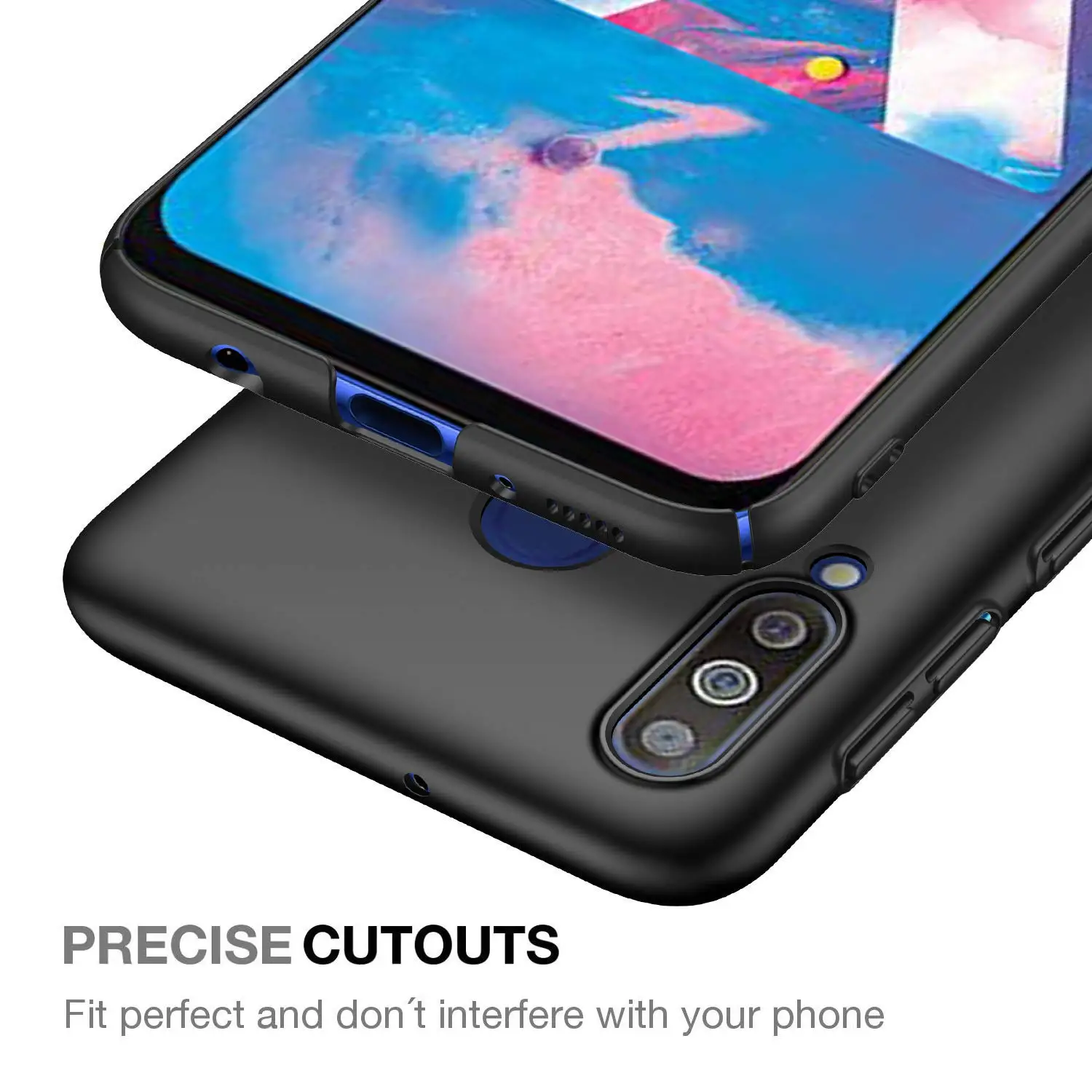 Роскошный Матовый ПК Hrad задний Чехол для Samsung Galaxy A40S чехол A3050 Полный Защитный