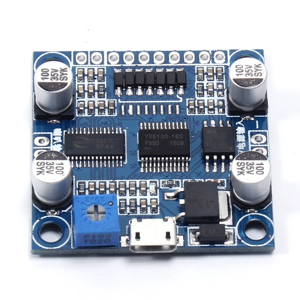 Голосовой MP3 Усилитель плата модуль кнопка управления 15 Вт UART для SPIFLASH tf-карты U-Disk