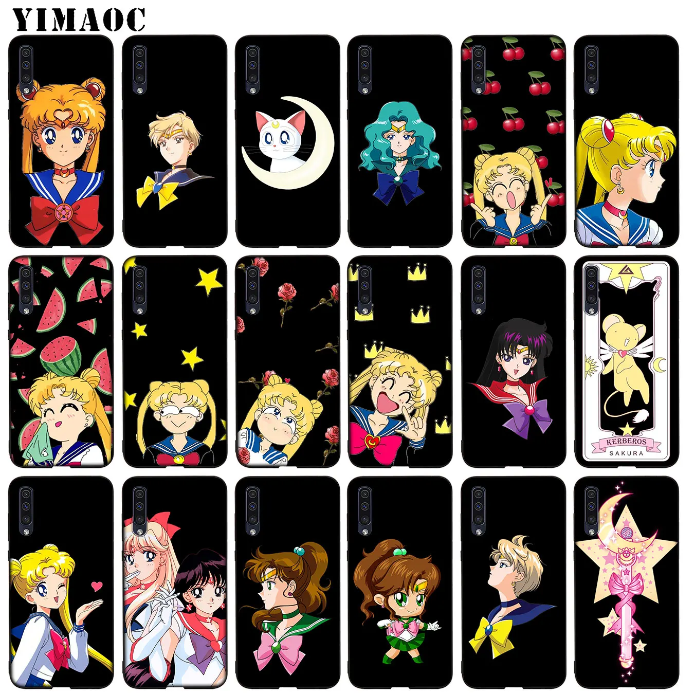 Мягкий чехол Pretty Soldier Sailor Moon Bishoujo Senshi для Samsung Galaxy A70 A60 A50 A40 A30 A20 A10 A50S A40S A30S A20S A10S |