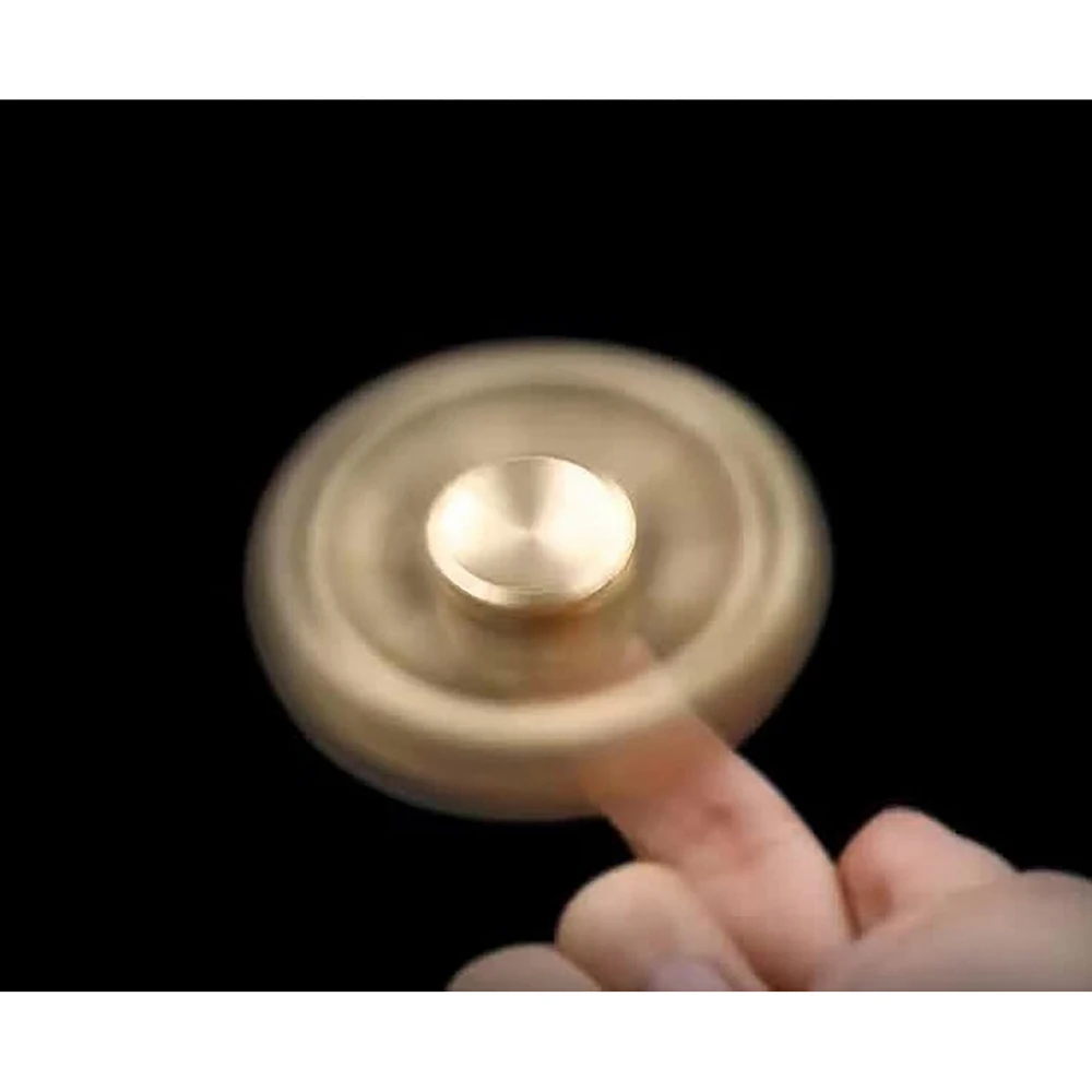 Спиннеры латунь металл EDC палец Spinner анти-стресс ручной Для аутизм СДВГ