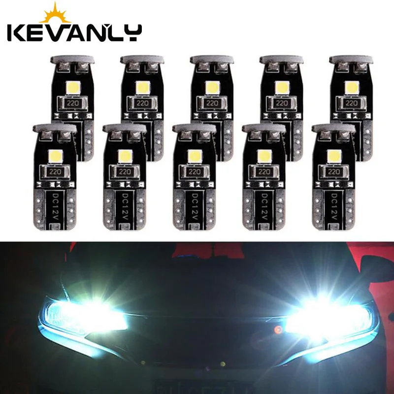 10 шт./лот w5w led T10 3030 192 194 168 W5W светодиодные лампы 3 SMD Габаритные фонари для