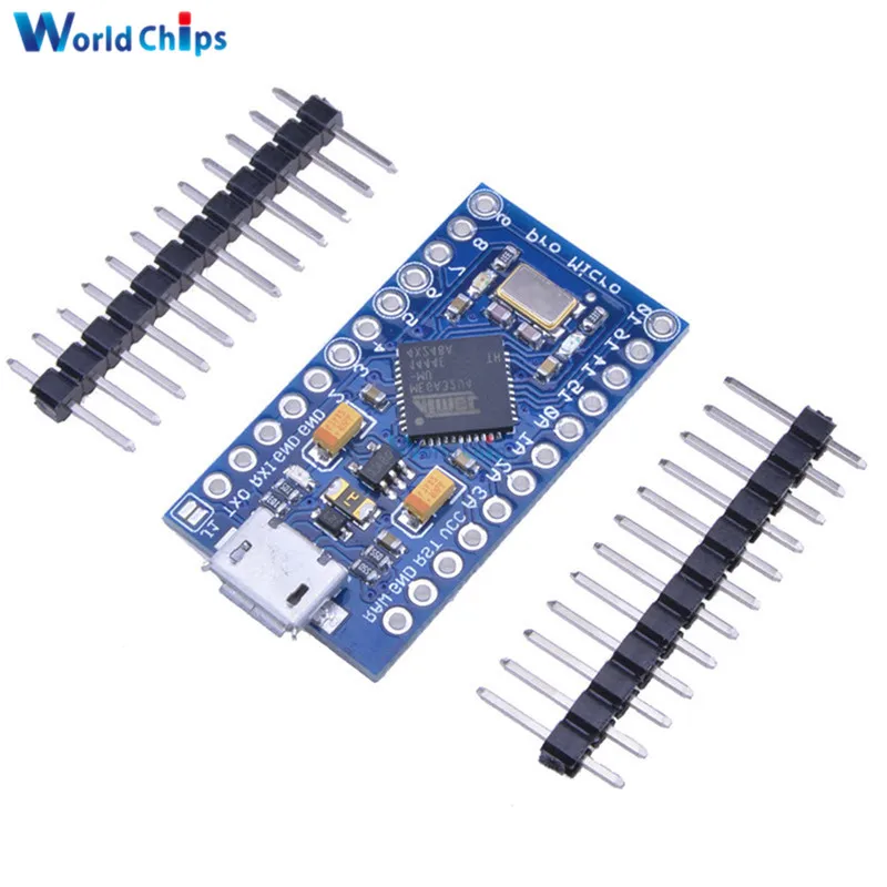 5 шт. Pro Micro USB ATmega32U4 3 V 8 МГц Доска модуль для Arduino ATMega 32U4 контроллер Pro-Micro заменить