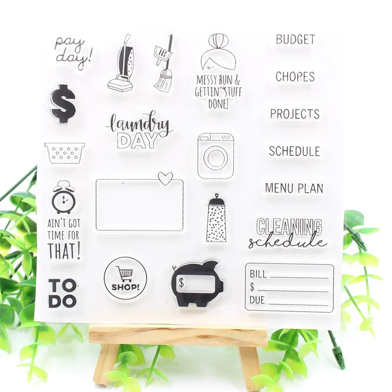 Прозрачные силиконовые штампы для скрапбукинга/изготовления карт забавные