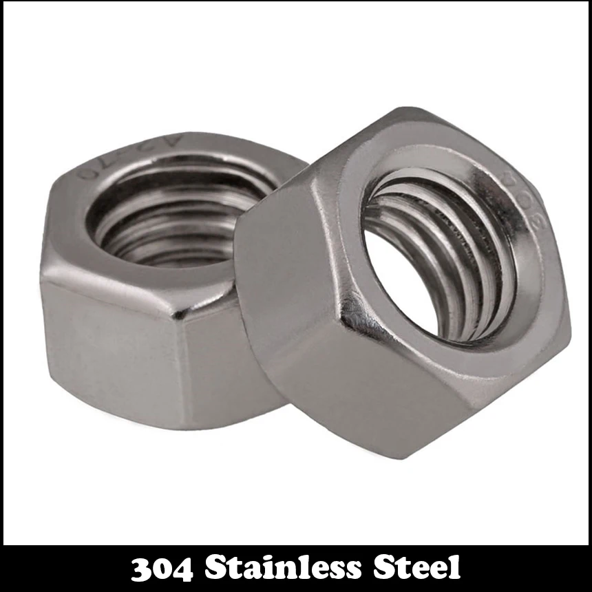 

1/2" 1/2 Inch 1/2-12 201 304 Stainless Steel 201ss 304ss UK Standard British Form Coarse Thread BSW Hex Hexagon Nut