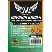 5 packslot mayday card sleeve 7129 for 88125mm cards protector clear 100 sleevespack case board games sleeves