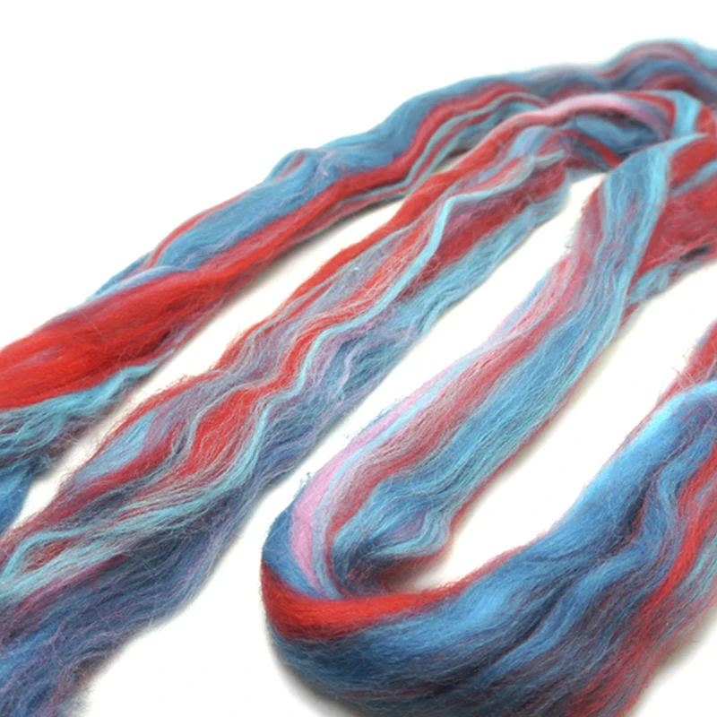 Бесплатная доставка Сверхтонкая смесь цветов мериносовая шерсть искусственное