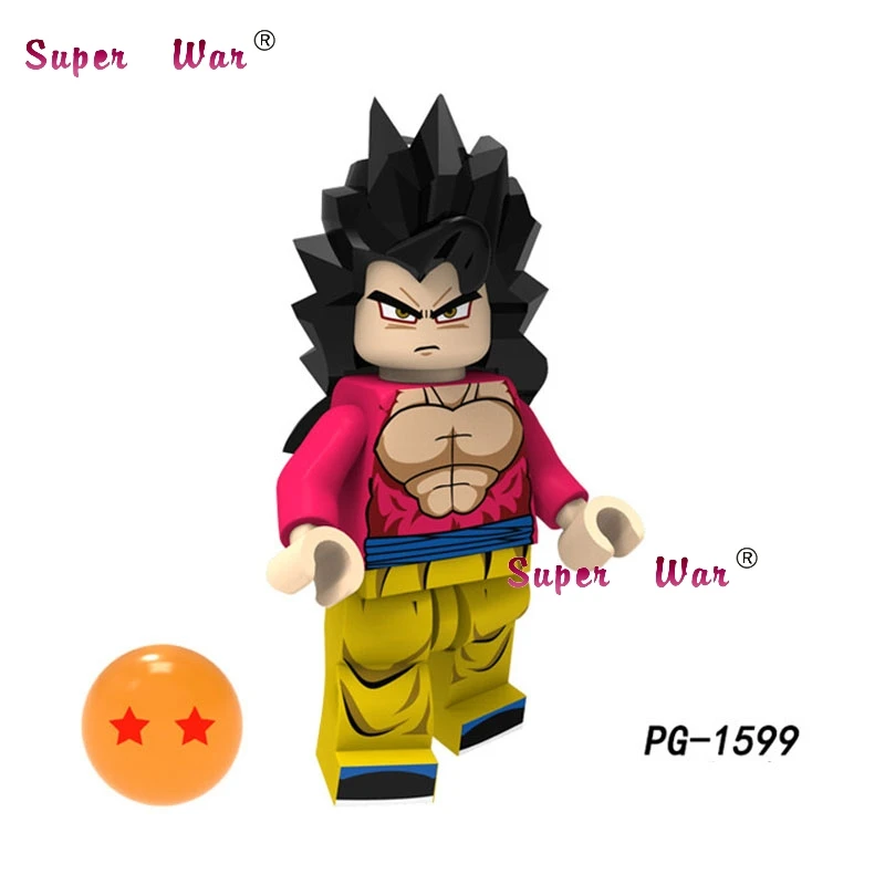 PG1599 Один строительный конструктор Dragon Ball Z мультфильм серии Broli Vegeta Сон Гоку лопуха Модель Кирпичи Детские игрушки для детей - Цвет: PG1599
